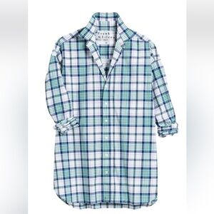 Frank & Eileen Shirley blue plaid top size S NWT